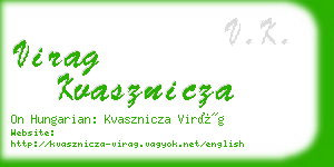 virag kvasznicza business card